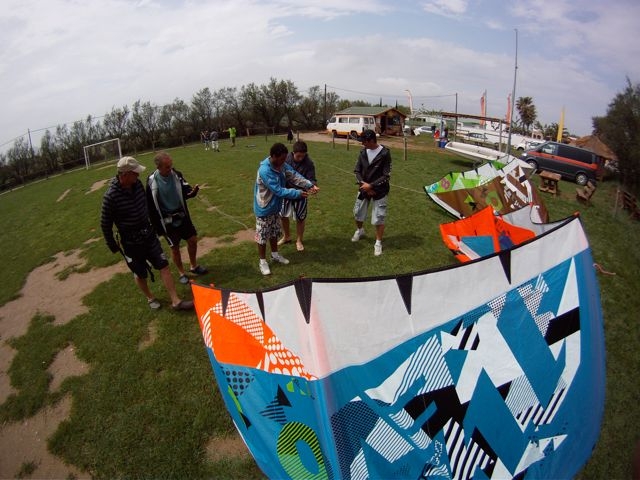 Preparando la vela